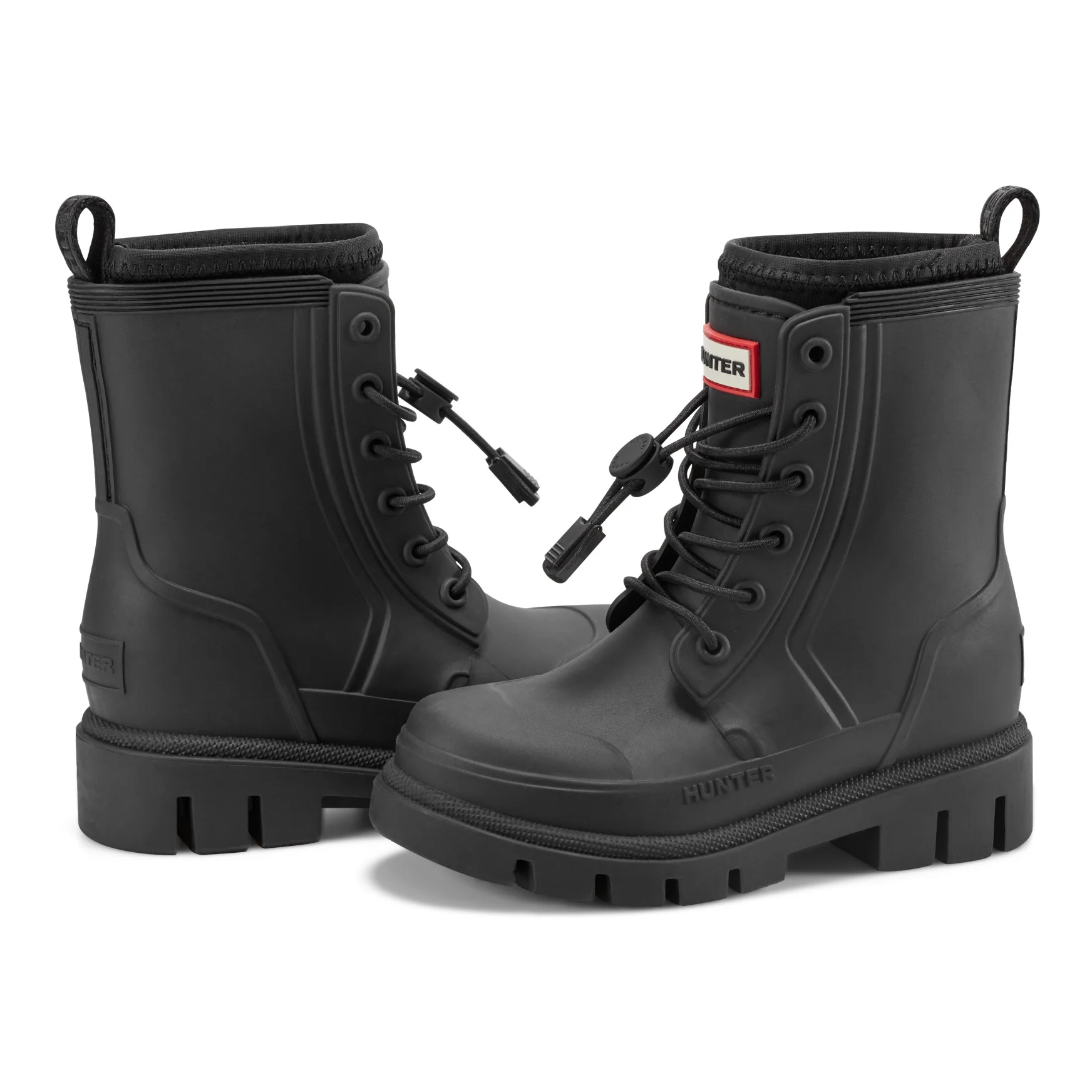 Little Kids Stamp Lace-Up Waterproof Ankle Boots - Image 8