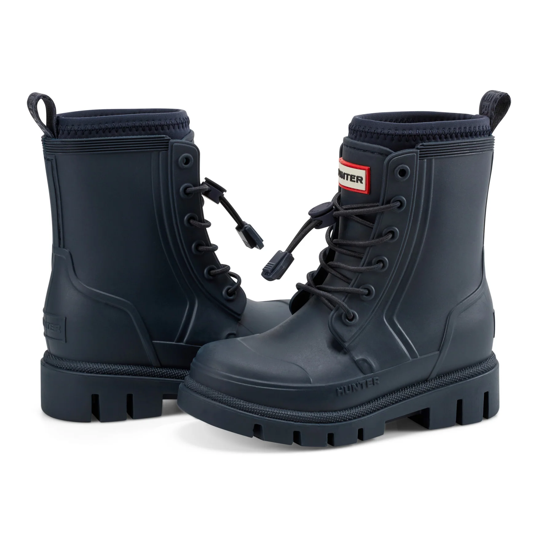 Little Kids Stamp Lace-Up Waterproof Ankle Boots - Image 8