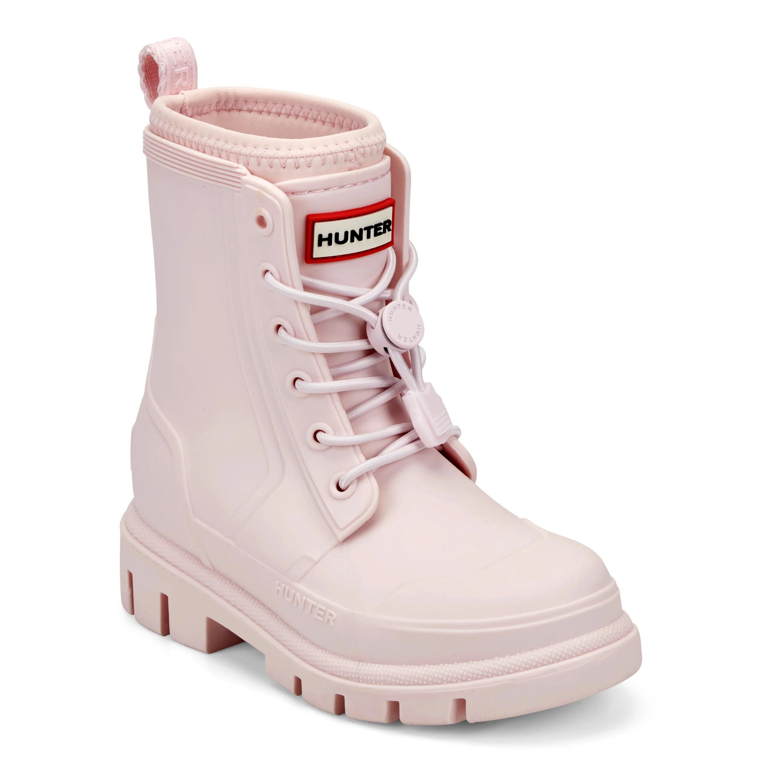 Little Kids Stamp Lace-Up Waterproof Ankle Boots - Image 2