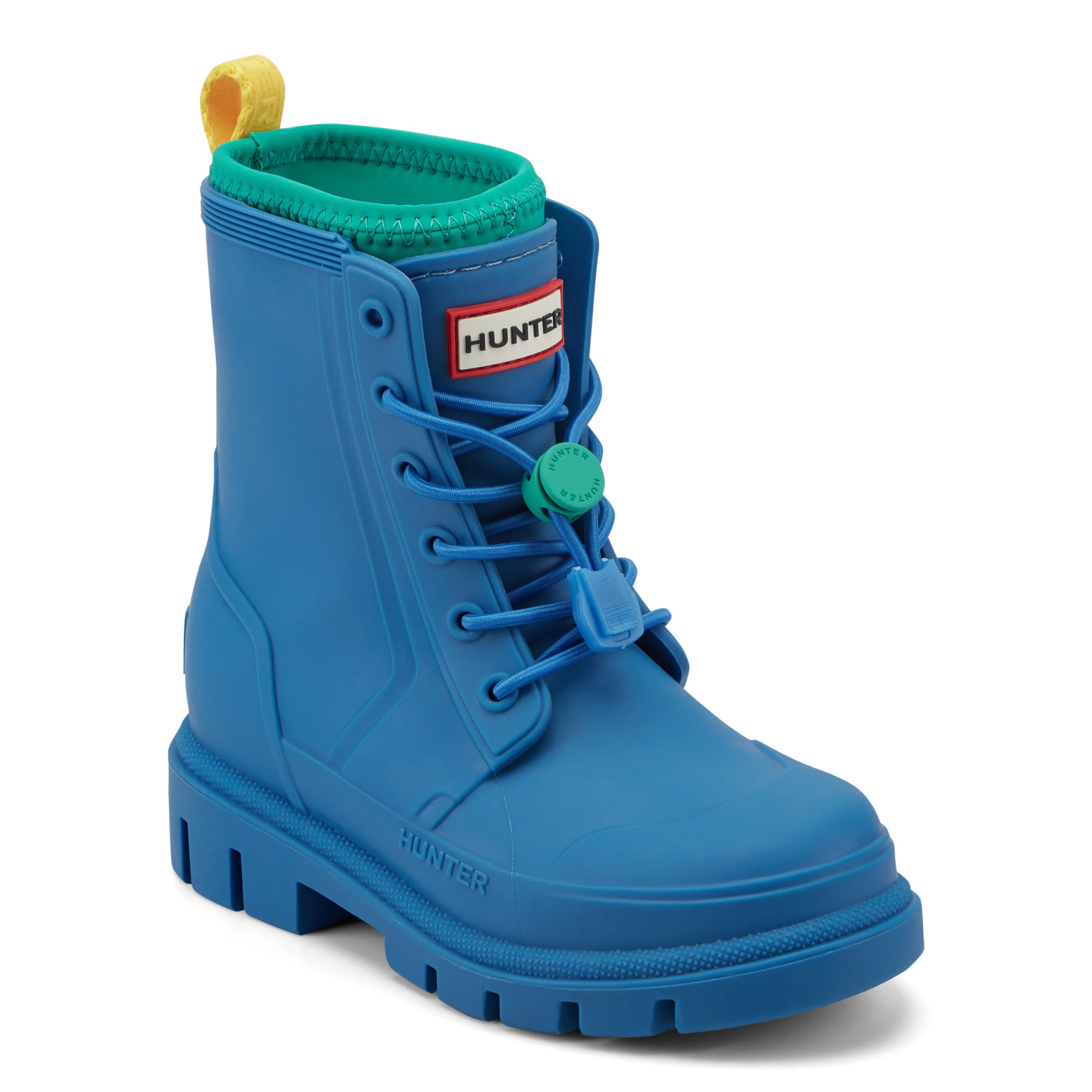 Little Kids Stamp Lace-Up Waterproof Ankle Boots - Image 2