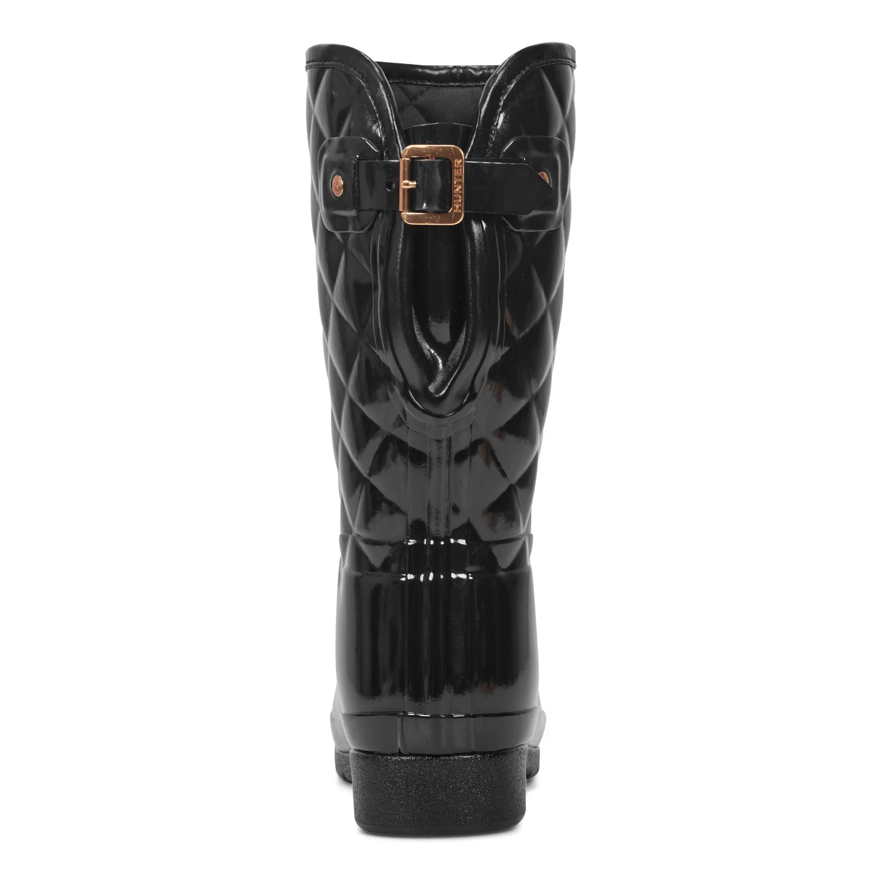 Women's Adjustable Quilted Refined Slim Fit Short Rain Boots - Image 4