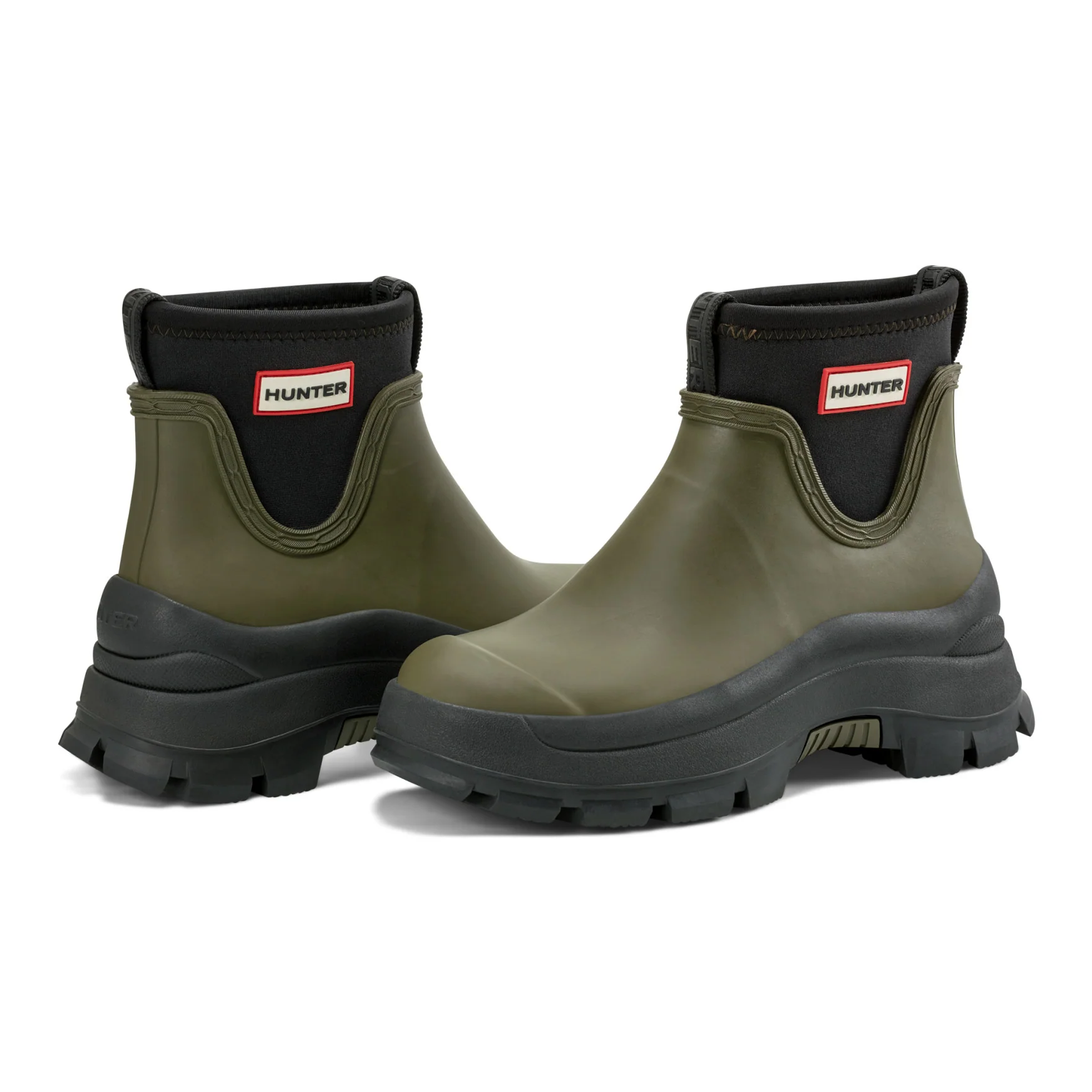 Women's Eloise Lug Sole Waterproof Neoprene Rain Booties - Image 7
