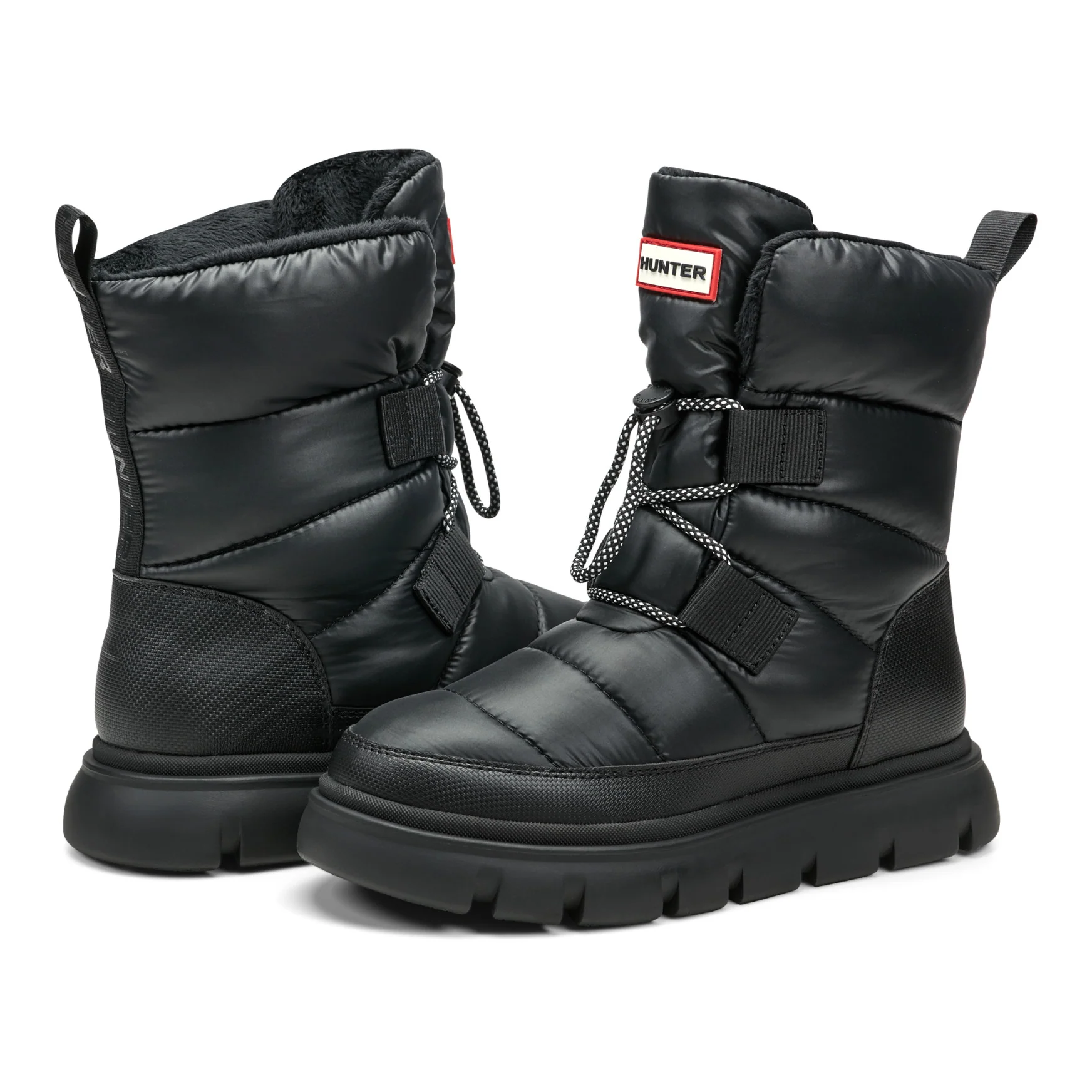 Women's Moon Lug Sole Insulated Waterproof Snow Booties - Image 7